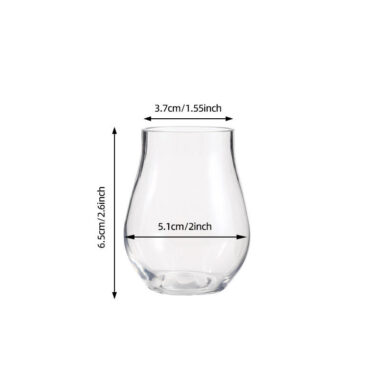 120ml PET Plastic Stemless Wine Glasses