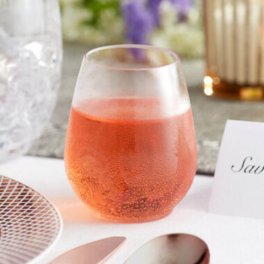 120ml PET Plastic Stemless Wine Glasses