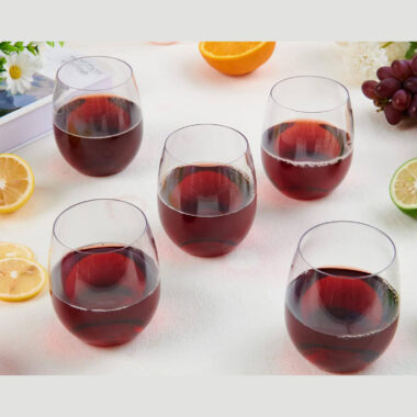 Plastic Stemless Wine Glasses