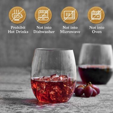 Plastic Stemless Wine Glasses