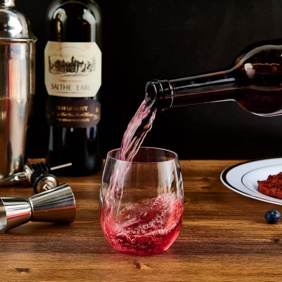 Plastic Stemless Wine Glasses