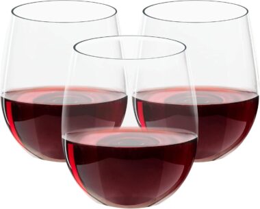 Plastic Stemless Wine Glasses