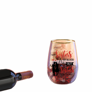 Custom Logo Transparent Stemless Glasses