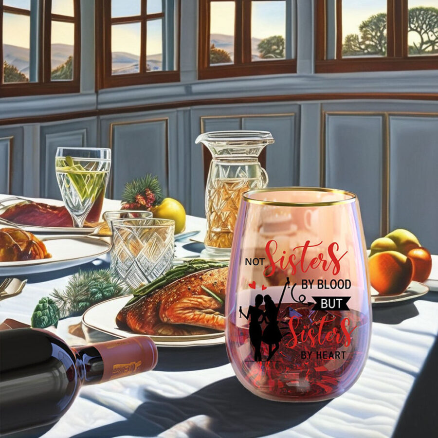 Custom Logo Transparent Stemless Glasses