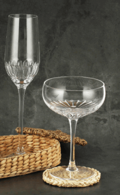 6oz Crystal Clear Plastic Champagne