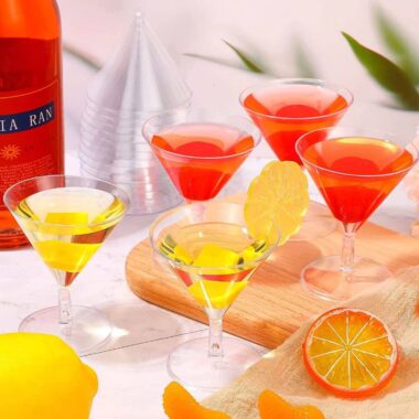 Mini Plastic Cocktail Glasses for Parties