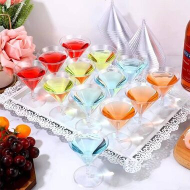 Mini Plastic Cocktail Glasses for Parties