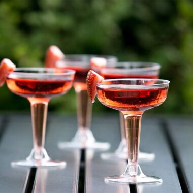 Plastic Coupe Cocktail Glass for Parties