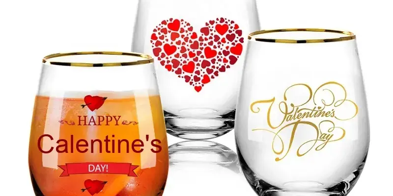 Gold Rim Stemless Cocktail Glass