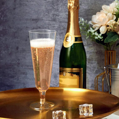 Disposable Transparent Plastic Champagne Glasses
