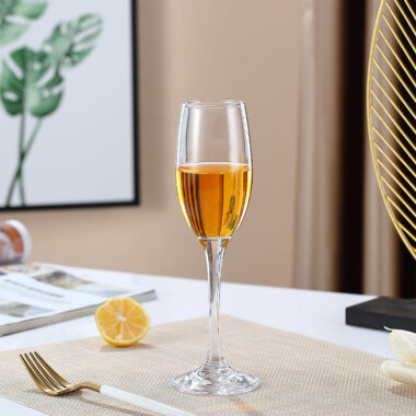 French Crystal Champagne and Wine Glasses