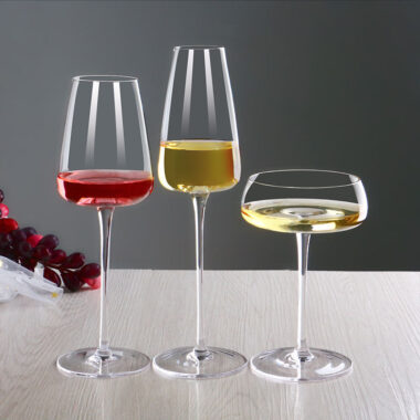 Flat Bottom Champagne and Wine Glass