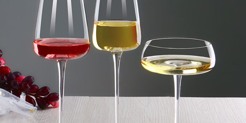 Flat Bottom Champagne and Wine Glass
