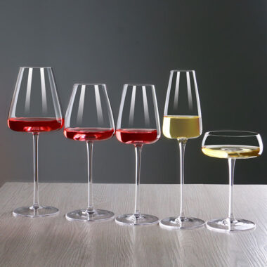 Flat Bottom Champagne and Wine Glass