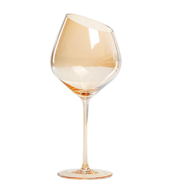 Handmade Crystal Amber Wine
