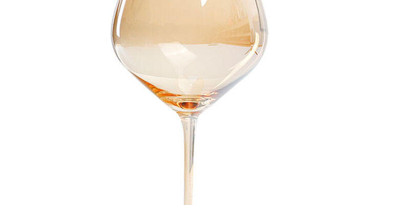 Handmade Crystal Amber Wine