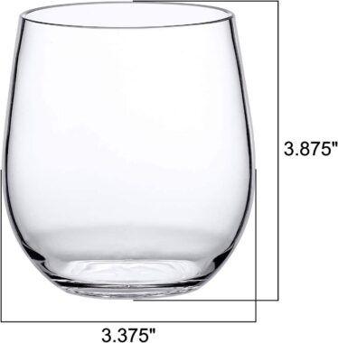 Plastic Stemless Wine Glasses