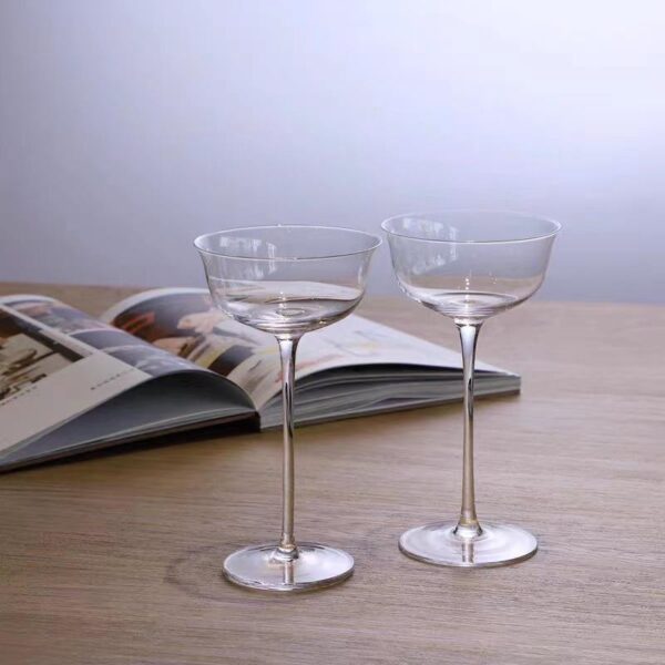 Japanese Tall Cocktail Glass Kimura Series Butterfly Martini Glasses (3) Tall Cocktail Glass for Martini
