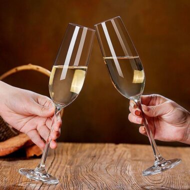 Luxury European Crystal Champagne Glasses