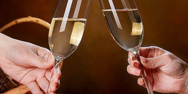 Luxury European Crystal Champagne Glasses