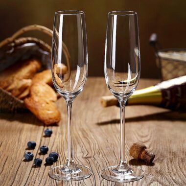 Luxury European Crystal Champagne Glasses