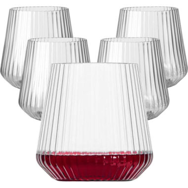 PET Plastic Stemless Wine Goblet