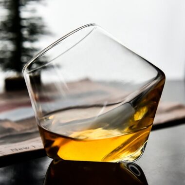 stemless shot glass and whiskey tumbler