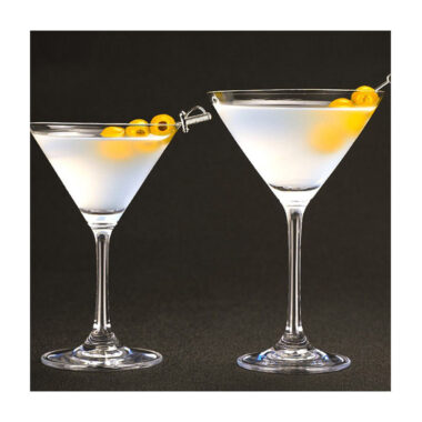 Lead-free crystal cocktail and martini glasses