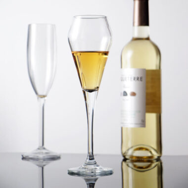 Unbreakable reusable champagne flute glass