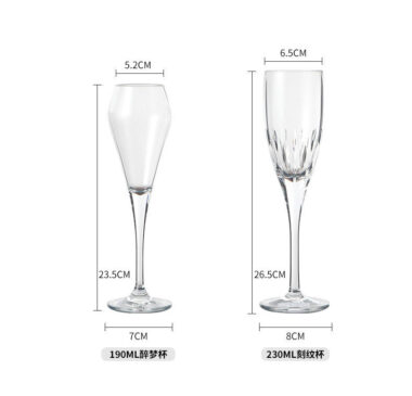 Unbreakable reusable champagne flute glass