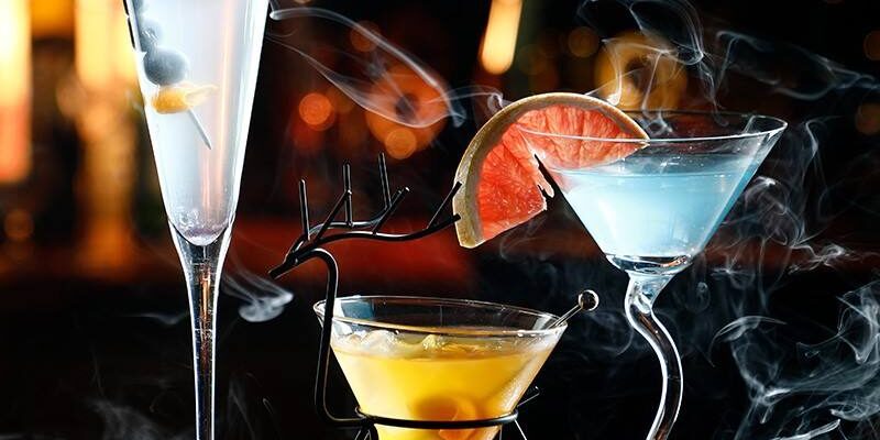 cocktail glass with unique shape