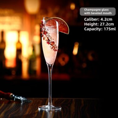 cocktail glass with unique shape