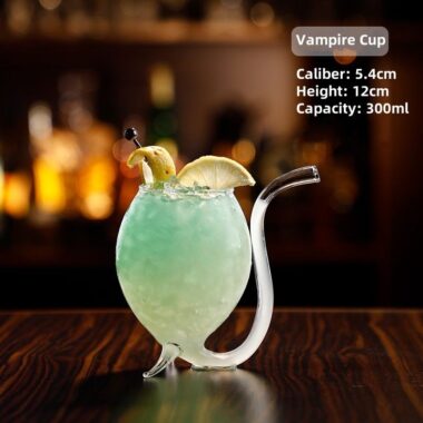 cocktail glass with unique shape