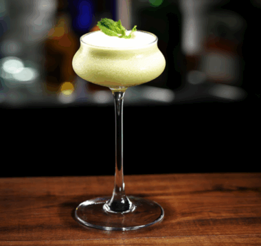 Martini cocktail glass for beach party