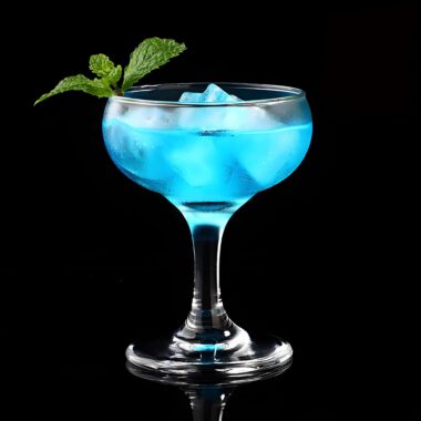 Tropical retro margarita cocktail glass