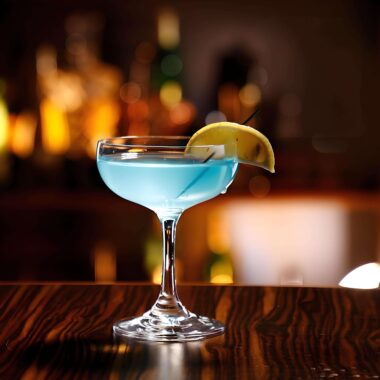 Tropical retro margarita cocktail glass