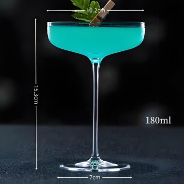 Tropical retro margarita cocktail glass