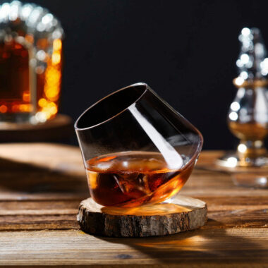 300ml handmade stemless rolling shot glass