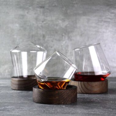 300ml handmade stemless rolling shot glass