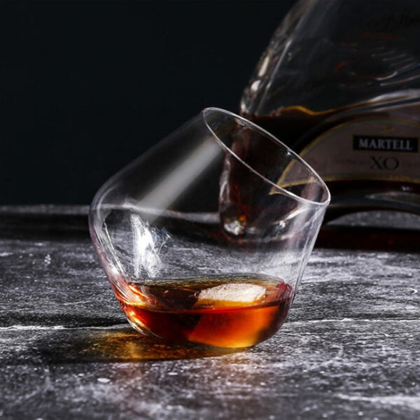 300ml handmade stemless rolling shot glass