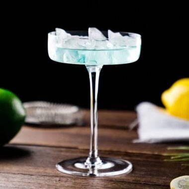 300ml long stem martini coupe wine glass